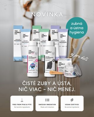 Novinka v ponuke - produkty ústnej hygieny od The Humble Co. Ich filozofia👇 Starostlivosť o ústnu dutinu sa stala...
