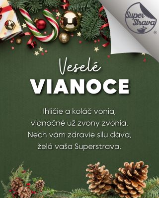 Prajeme vám tie najkrajšie Vianoce plné pokoja a pohody. Ďakujeme, že ste s nami. ✨❤️ P.S. Posledná šanca nakúpiť s 15%...