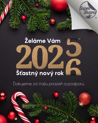 Milí zákazníci a priatelia zdravého životného štýlu, ďakujeme Vám za dôveru v uplynulom roku. Prajeme Vám ďalší rok plný...